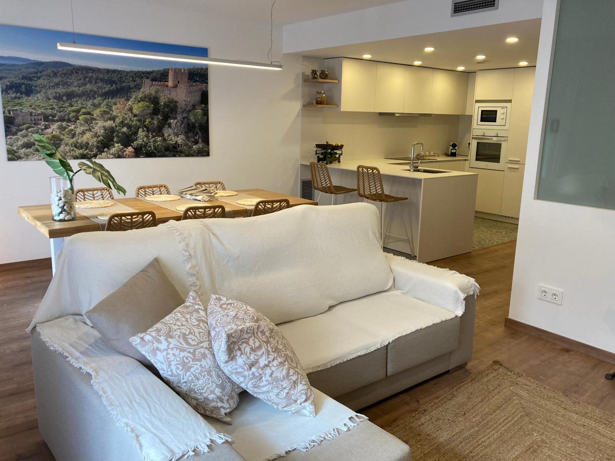 Apartamento Centrico, Climatizado Y Totalmente Equipado De 3 Habitaciones Para 6-7 Personas Santa Coloma de Farners Kültér fotó